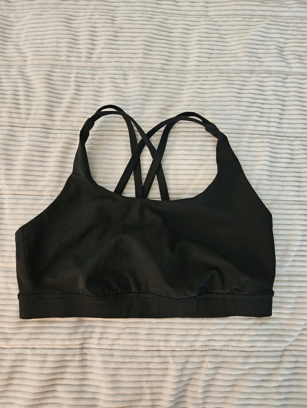 Lululemon Black Strappy Sports Bra - Women Intimates & Sleepwear Size 8